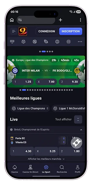 Nine Casino Mobile