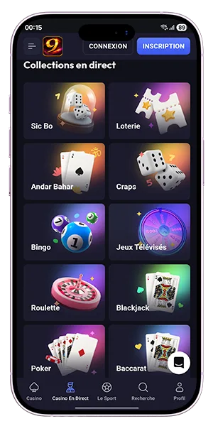 Nine Casino App iOS