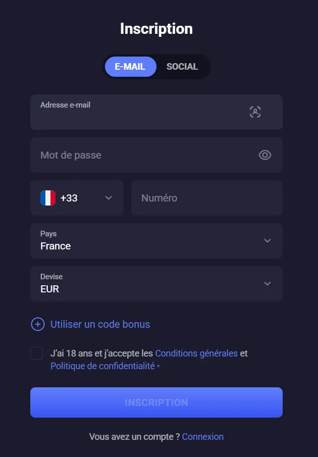 nine casino connexion